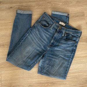 Madewell The Tall High-Rise Slim Boyjean in Frisco Wash, Size 28T